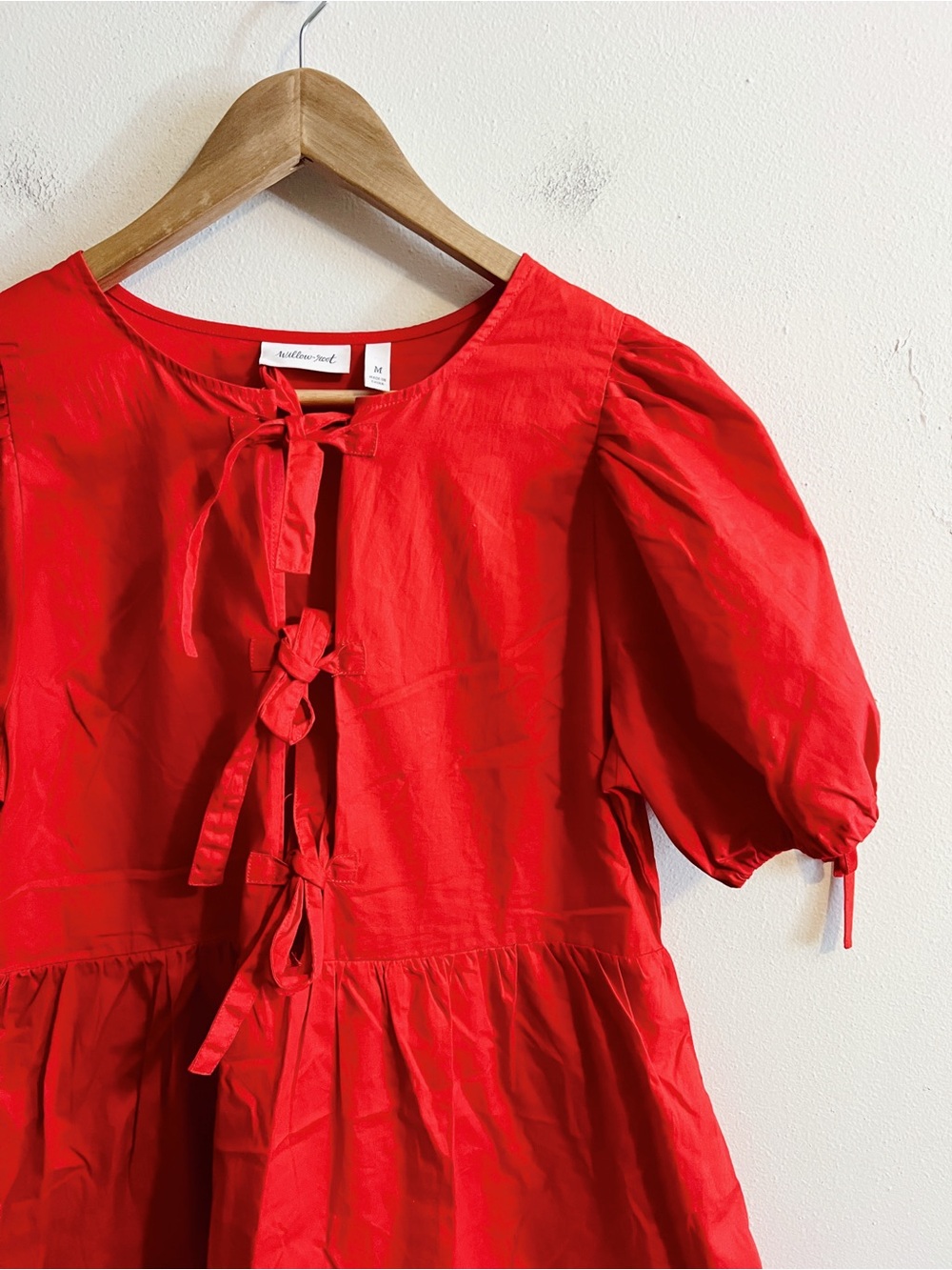 Willow & Root Front Tie Bubble Dress - Picture 1 of 11
